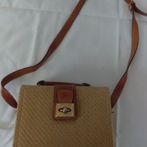 Vintage E Collection Straw Cross body bag